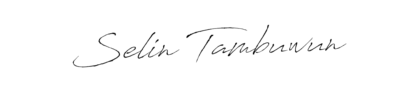 You can use this online signature creator to create a handwritten signature for the name Selin Tambuwun. This is the best online autograph maker. Selin Tambuwun signature style 6 images and pictures png
