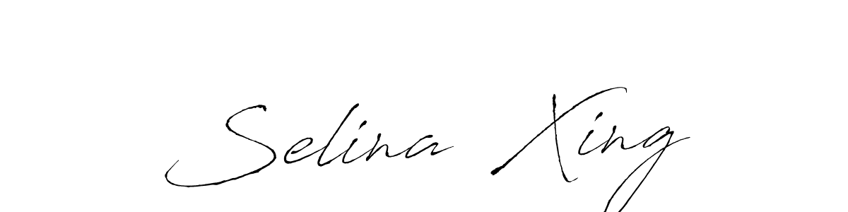 Selina  Xing stylish signature style. Best Handwritten Sign (Antro_Vectra) for my name. Handwritten Signature Collection Ideas for my name Selina  Xing. Selina  Xing signature style 6 images and pictures png