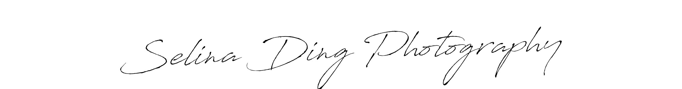 Create a beautiful signature design for name Selina Ding Photography. With this signature (Antro_Vectra) fonts, you can make a handwritten signature for free. Selina Ding Photography signature style 6 images and pictures png