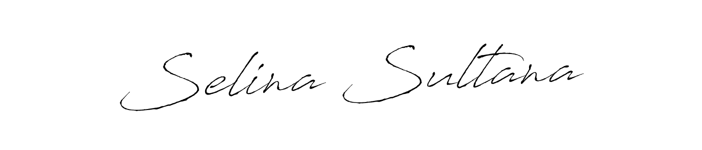 Design your own signature with our free online signature maker. With this signature software, you can create a handwritten (Antro_Vectra) signature for name Selina Sultana. Selina Sultana signature style 6 images and pictures png