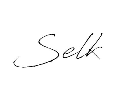 Also we have Selk name is the best signature style. Create professional handwritten signature collection using Antro_Vectra autograph style. Selk signature style 6 images and pictures png