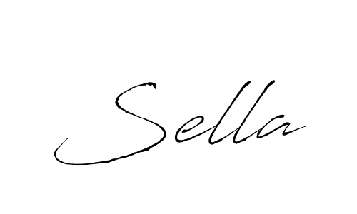 Create a beautiful signature design for name Sella. With this signature (Antro_Vectra) fonts, you can make a handwritten signature for free. Sella signature style 6 images and pictures png