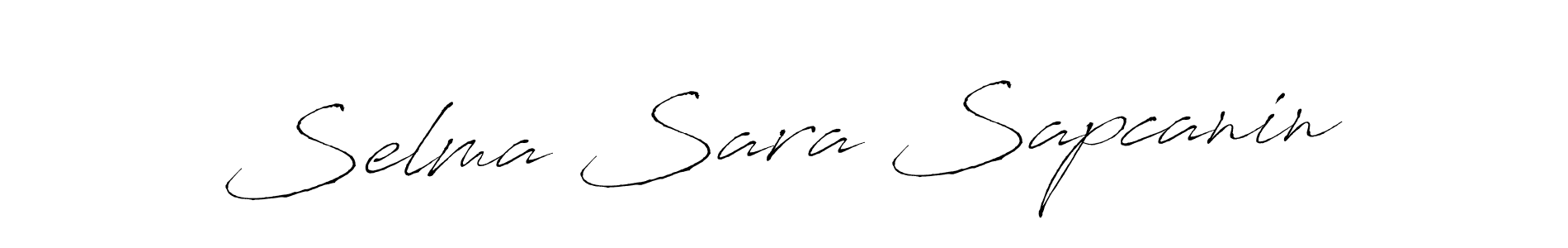 Make a short Selma Sara Sapcanin signature style. Manage your documents anywhere anytime using Antro_Vectra. Create and add eSignatures, submit forms, share and send files easily. Selma Sara Sapcanin signature style 6 images and pictures png