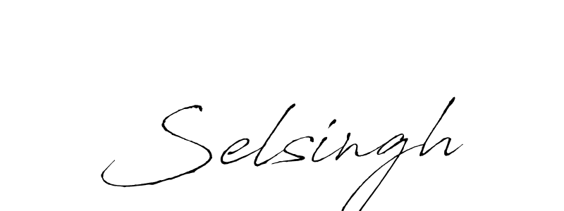 Design your own signature with our free online signature maker. With this signature software, you can create a handwritten (Antro_Vectra) signature for name Selsingh. Selsingh signature style 6 images and pictures png