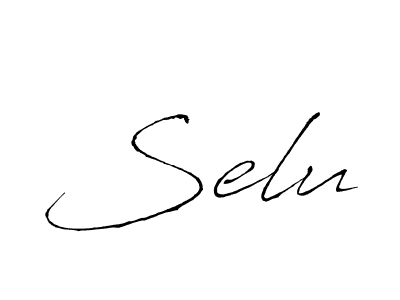 Also we have Selu name is the best signature style. Create professional handwritten signature collection using Antro_Vectra autograph style. Selu signature style 6 images and pictures png
