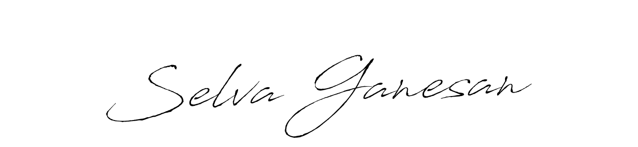 How to make Selva Ganesan name signature. Use Antro_Vectra style for creating short signs online. This is the latest handwritten sign. Selva Ganesan signature style 6 images and pictures png
