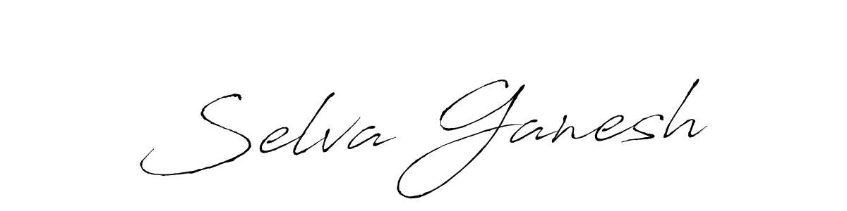 How to make Selva Ganesh signature? Antro_Vectra is a professional autograph style. Create handwritten signature for Selva Ganesh name. Selva Ganesh signature style 6 images and pictures png