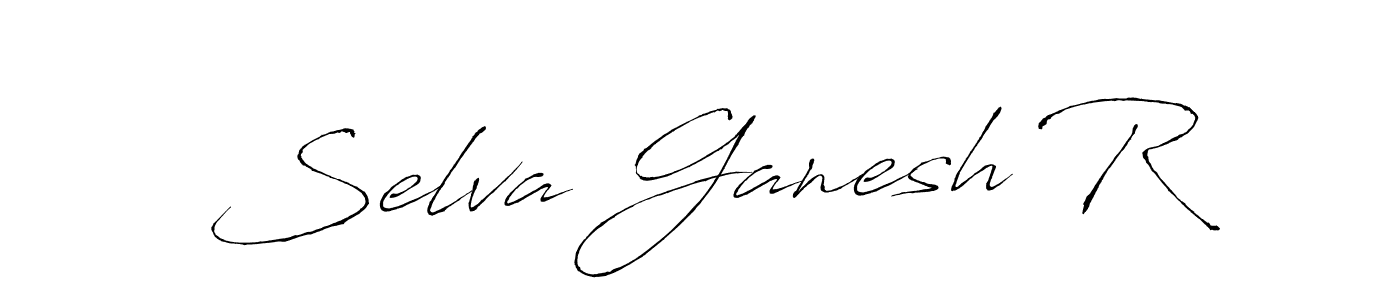 How to make Selva Ganesh R signature? Antro_Vectra is a professional autograph style. Create handwritten signature for Selva Ganesh R name. Selva Ganesh R signature style 6 images and pictures png