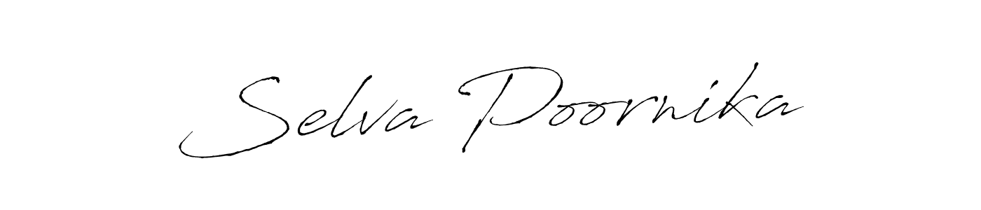 Design your own signature with our free online signature maker. With this signature software, you can create a handwritten (Antro_Vectra) signature for name Selva Poornika. Selva Poornika signature style 6 images and pictures png