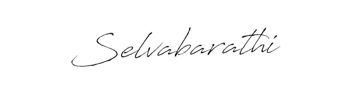 Selvabarathi stylish signature style. Best Handwritten Sign (Antro_Vectra) for my name. Handwritten Signature Collection Ideas for my name Selvabarathi. Selvabarathi signature style 6 images and pictures png
