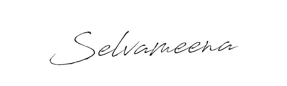 Create a beautiful signature design for name Selvameena. With this signature (Antro_Vectra) fonts, you can make a handwritten signature for free. Selvameena signature style 6 images and pictures png