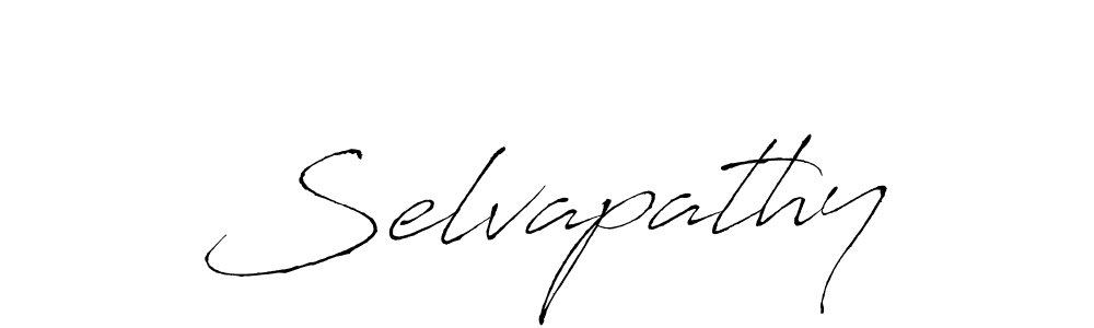 The best way (Antro_Vectra) to make a short signature is to pick only two or three words in your name. The name Selvapathy include a total of six letters. For converting this name. Selvapathy signature style 6 images and pictures png