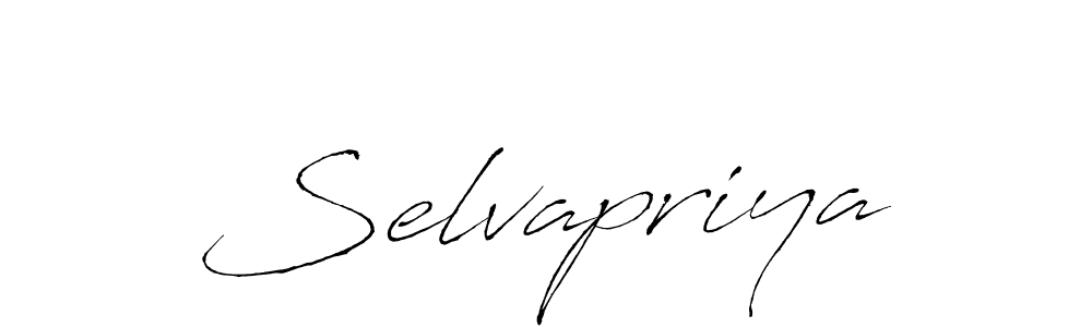 Create a beautiful signature design for name Selvapriya. With this signature (Antro_Vectra) fonts, you can make a handwritten signature for free. Selvapriya signature style 6 images and pictures png