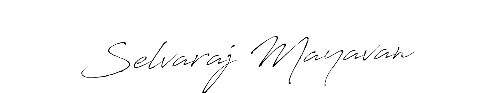 Design your own signature with our free online signature maker. With this signature software, you can create a handwritten (Antro_Vectra) signature for name Selvaraj Mayavan. Selvaraj Mayavan signature style 6 images and pictures png