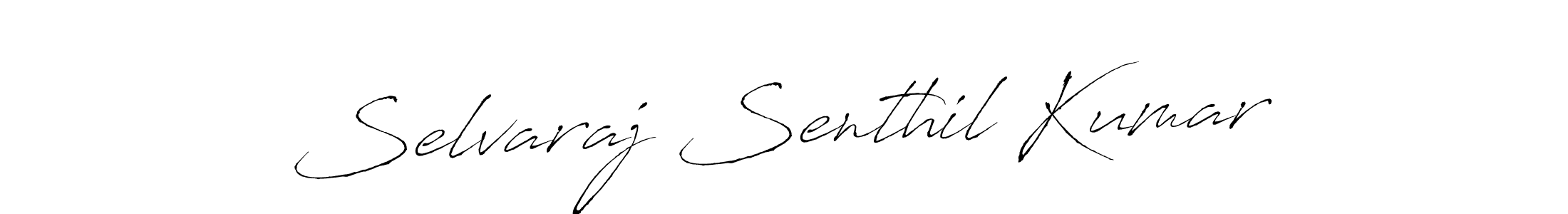 Antro_Vectra is a professional signature style that is perfect for those who want to add a touch of class to their signature. It is also a great choice for those who want to make their signature more unique. Get Selvaraj Senthil Kumar name to fancy signature for free. Selvaraj Senthil Kumar signature style 6 images and pictures png