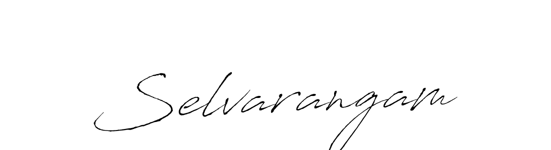 Design your own signature with our free online signature maker. With this signature software, you can create a handwritten (Antro_Vectra) signature for name Selvarangam. Selvarangam signature style 6 images and pictures png