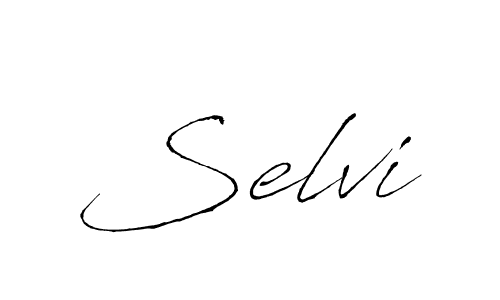 Make a beautiful signature design for name Selvi. With this signature (Antro_Vectra) style, you can create a handwritten signature for free. Selvi signature style 6 images and pictures png