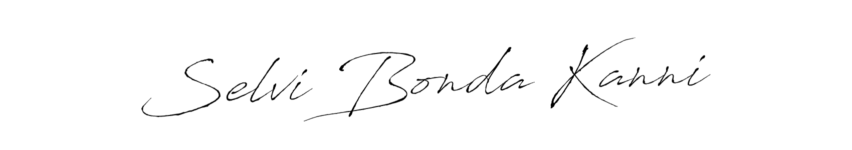 Similarly Antro_Vectra is the best handwritten signature design. Signature creator online .You can use it as an online autograph creator for name Selvi Bonda Kanni. Selvi Bonda Kanni signature style 6 images and pictures png