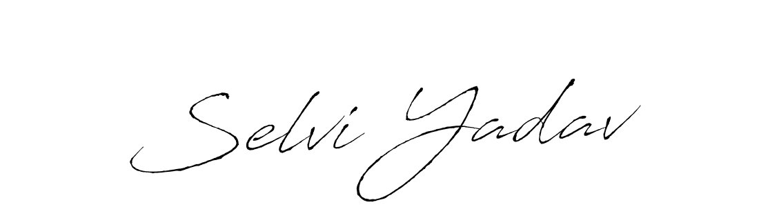 Also we have Selvi Yadav name is the best signature style. Create professional handwritten signature collection using Antro_Vectra autograph style. Selvi Yadav signature style 6 images and pictures png