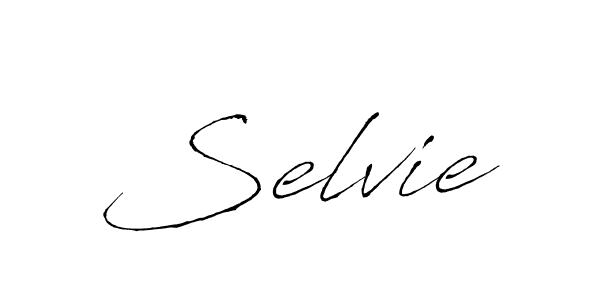 Design your own signature with our free online signature maker. With this signature software, you can create a handwritten (Antro_Vectra) signature for name Selvie. Selvie signature style 6 images and pictures png