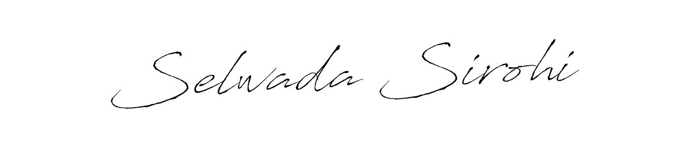 Antro_Vectra is a professional signature style that is perfect for those who want to add a touch of class to their signature. It is also a great choice for those who want to make their signature more unique. Get Selwada Sirohi name to fancy signature for free. Selwada Sirohi signature style 6 images and pictures png