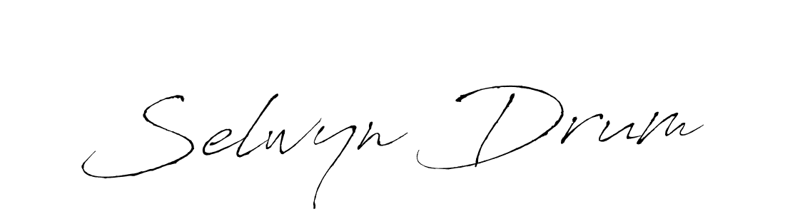 Make a beautiful signature design for name Selwyn Drum. With this signature (Antro_Vectra) style, you can create a handwritten signature for free. Selwyn Drum signature style 6 images and pictures png