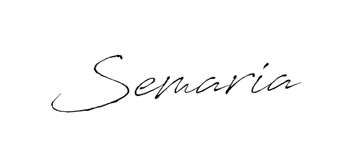 Semaria stylish signature style. Best Handwritten Sign (Antro_Vectra) for my name. Handwritten Signature Collection Ideas for my name Semaria. Semaria signature style 6 images and pictures png