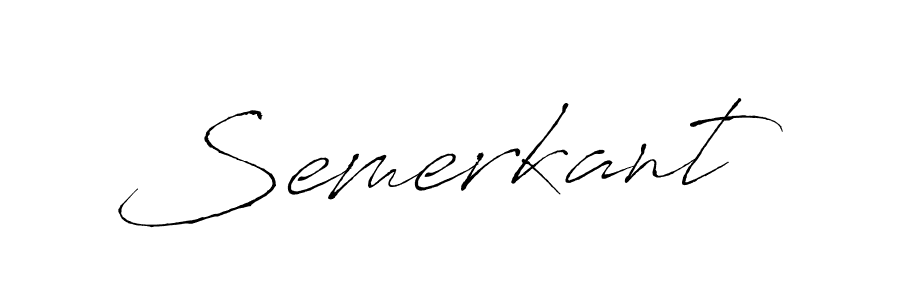 Use a signature maker to create a handwritten signature online. With this signature software, you can design (Antro_Vectra) your own signature for name Semerkant. Semerkant signature style 6 images and pictures png