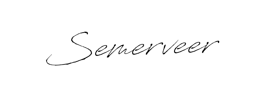 The best way (Antro_Vectra) to make a short signature is to pick only two or three words in your name. The name Semerveer include a total of six letters. For converting this name. Semerveer signature style 6 images and pictures png