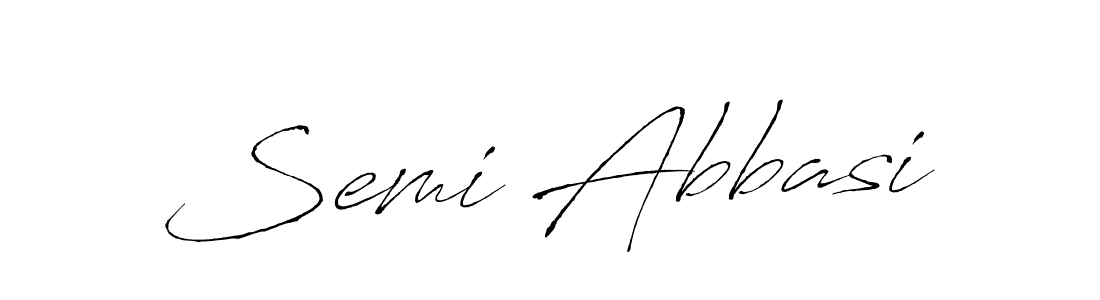 How to make Semi Abbasi signature? Antro_Vectra is a professional autograph style. Create handwritten signature for Semi Abbasi name. Semi Abbasi signature style 6 images and pictures png