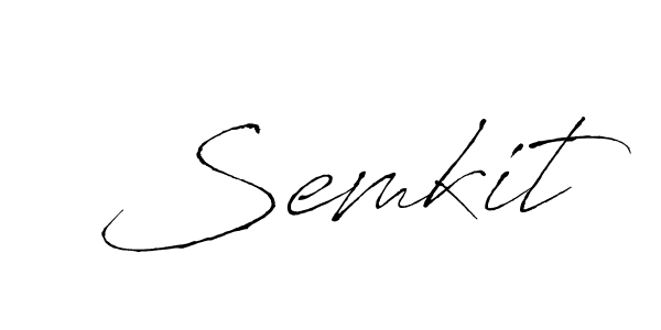 How to make Semkit name signature. Use Antro_Vectra style for creating short signs online. This is the latest handwritten sign. Semkit signature style 6 images and pictures png
