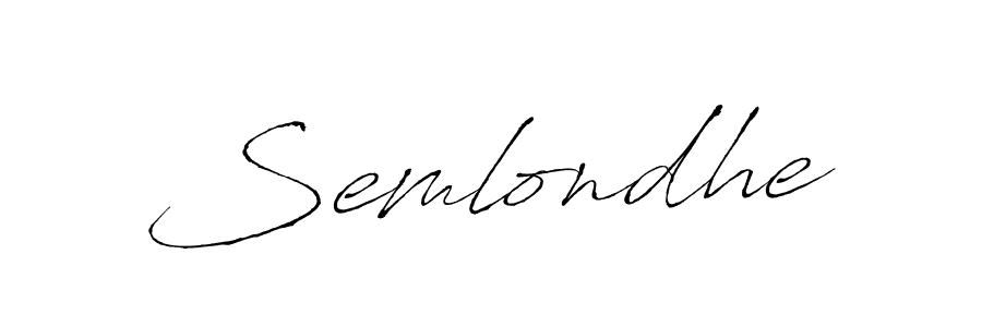 The best way (Antro_Vectra) to make a short signature is to pick only two or three words in your name. The name Semlondhe include a total of six letters. For converting this name. Semlondhe signature style 6 images and pictures png