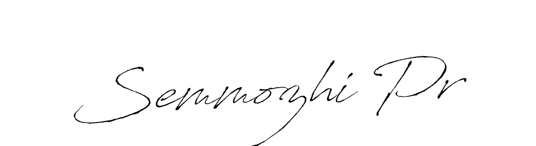 Make a beautiful signature design for name Semmozhi Pr. With this signature (Antro_Vectra) style, you can create a handwritten signature for free. Semmozhi Pr signature style 6 images and pictures png