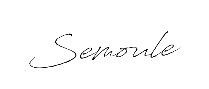 The best way (Antro_Vectra) to make a short signature is to pick only two or three words in your name. The name Semoule include a total of six letters. For converting this name. Semoule signature style 6 images and pictures png