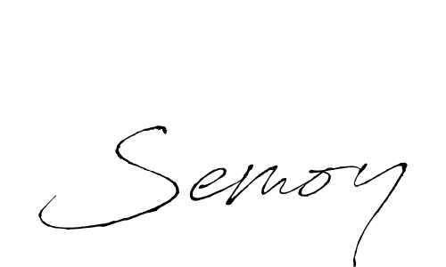 Also we have Semoy name is the best signature style. Create professional handwritten signature collection using Antro_Vectra autograph style. Semoy signature style 6 images and pictures png