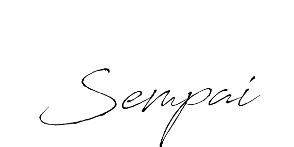 It looks lik you need a new signature style for name Sempai. Design unique handwritten (Antro_Vectra) signature with our free signature maker in just a few clicks. Sempai signature style 6 images and pictures png