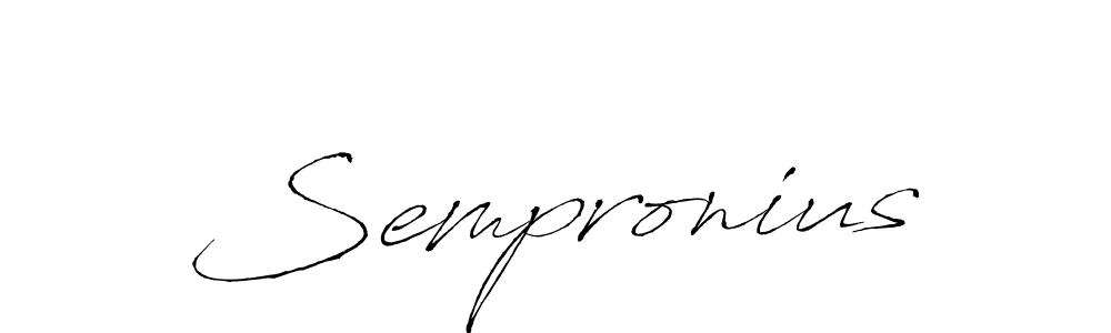 Create a beautiful signature design for name Sempronius. With this signature (Antro_Vectra) fonts, you can make a handwritten signature for free. Sempronius signature style 6 images and pictures png