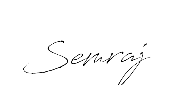 Semraj stylish signature style. Best Handwritten Sign (Antro_Vectra) for my name. Handwritten Signature Collection Ideas for my name Semraj. Semraj signature style 6 images and pictures png