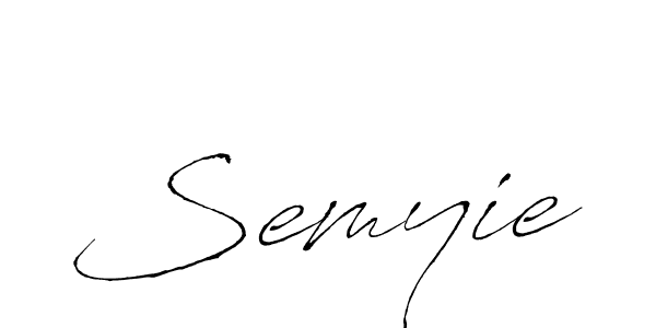 Also we have Semyie name is the best signature style. Create professional handwritten signature collection using Antro_Vectra autograph style. Semyie signature style 6 images and pictures png