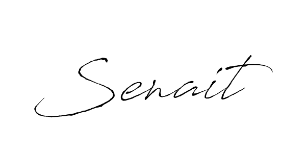 Make a beautiful signature design for name Senait. With this signature (Antro_Vectra) style, you can create a handwritten signature for free. Senait signature style 6 images and pictures png