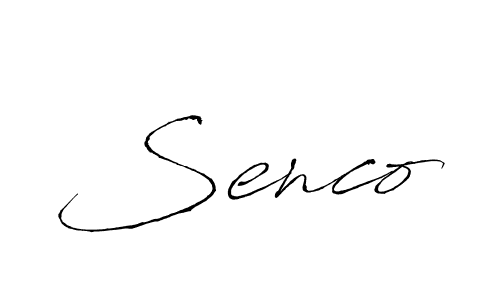 How to make Senco signature? Antro_Vectra is a professional autograph style. Create handwritten signature for Senco name. Senco signature style 6 images and pictures png