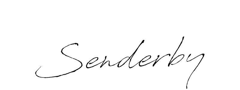 Senderby stylish signature style. Best Handwritten Sign (Antro_Vectra) for my name. Handwritten Signature Collection Ideas for my name Senderby. Senderby signature style 6 images and pictures png