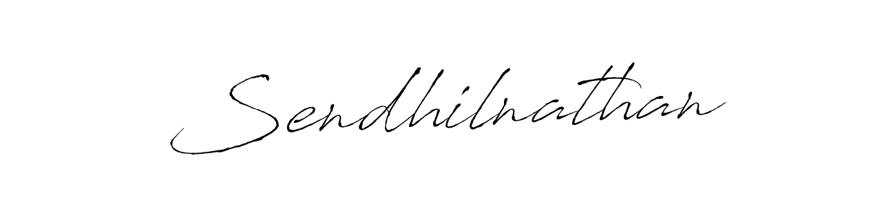 Design your own signature with our free online signature maker. With this signature software, you can create a handwritten (Antro_Vectra) signature for name Sendhilnathan. Sendhilnathan signature style 6 images and pictures png