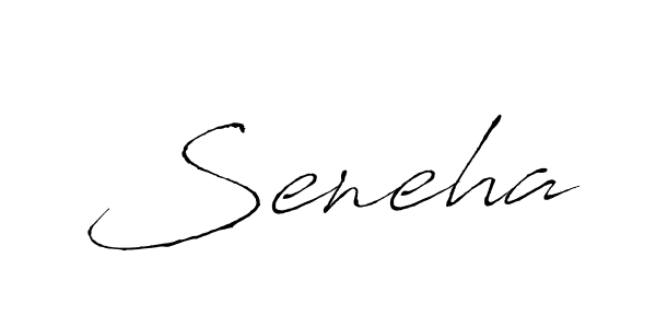 Use a signature maker to create a handwritten signature online. With this signature software, you can design (Antro_Vectra) your own signature for name Seneha. Seneha signature style 6 images and pictures png