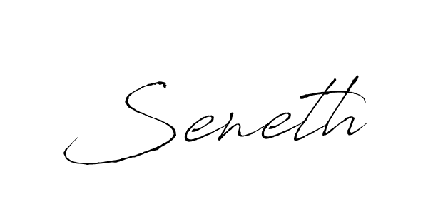 The best way (Antro_Vectra) to make a short signature is to pick only two or three words in your name. The name Seneth include a total of six letters. For converting this name. Seneth signature style 6 images and pictures png