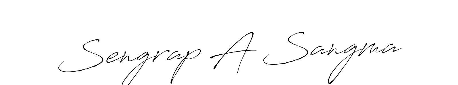 if you are searching for the best signature style for your name Sengrap A Sangma. so please give up your signature search. here we have designed multiple signature styles  using Antro_Vectra. Sengrap A Sangma signature style 6 images and pictures png