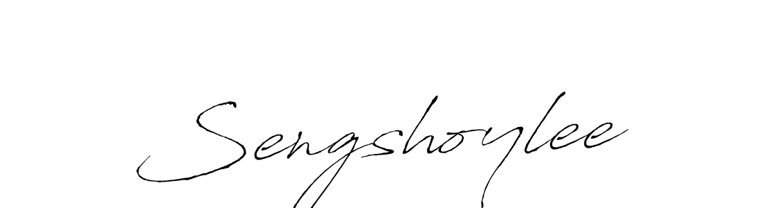 How to make Sengshoylee signature? Antro_Vectra is a professional autograph style. Create handwritten signature for Sengshoylee name. Sengshoylee signature style 6 images and pictures png