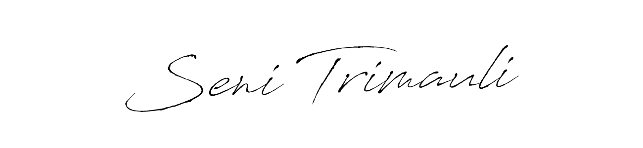 You can use this online signature creator to create a handwritten signature for the name Seni Trimauli. This is the best online autograph maker. Seni Trimauli signature style 6 images and pictures png