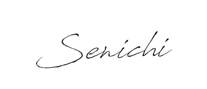 Make a beautiful signature design for name Senichi. With this signature (Antro_Vectra) style, you can create a handwritten signature for free. Senichi signature style 6 images and pictures png