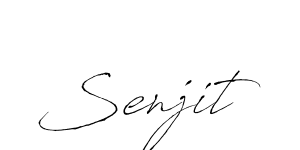 Create a beautiful signature design for name Senjit. With this signature (Antro_Vectra) fonts, you can make a handwritten signature for free. Senjit signature style 6 images and pictures png